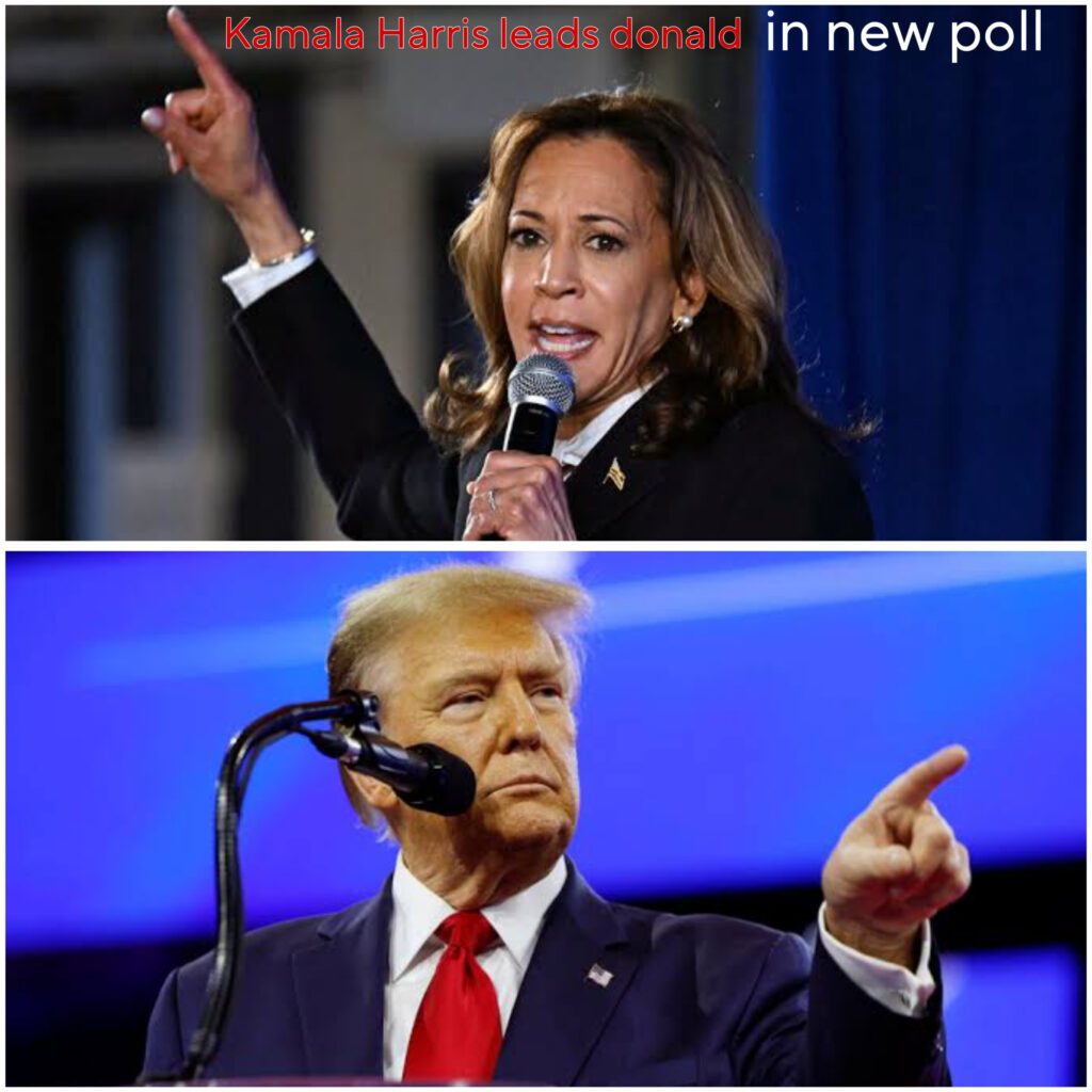 kamala harris leads donald trump in new Poll